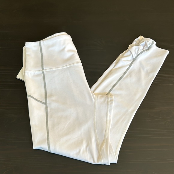Free people movement leggings white with grey accents EUC size medium - Picture 4 of 14